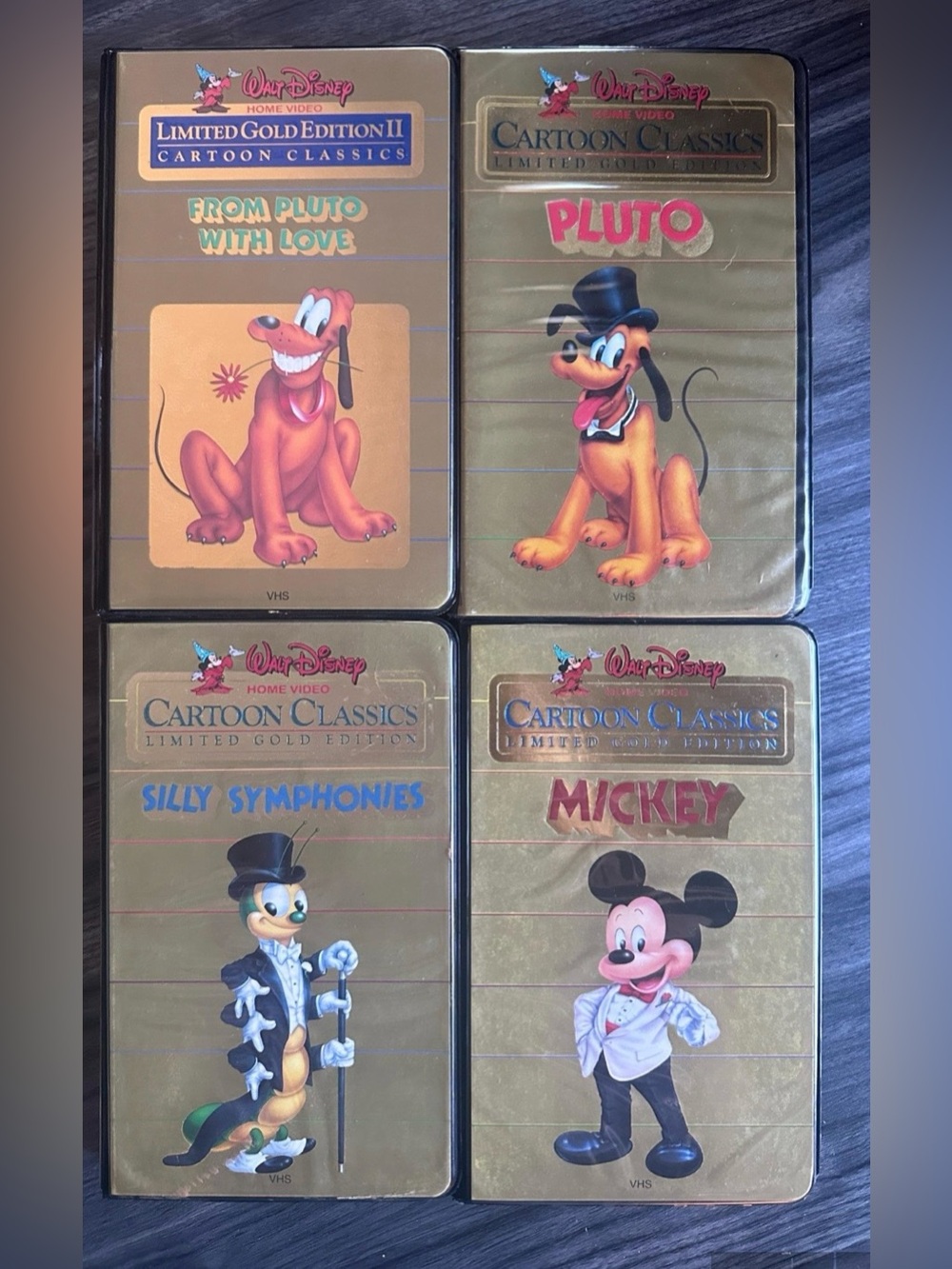 Vintageq Walt Disney Limited Gold Edition VHS Cartoon Classics